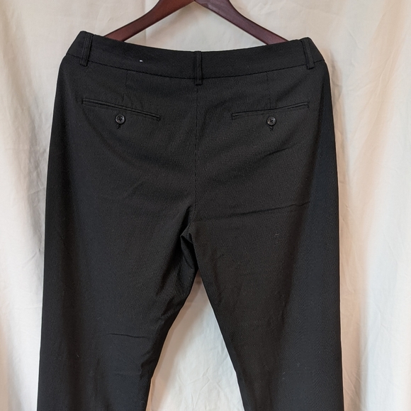 Express Editor Black Pinstripe Pants - Picture 2 of 6